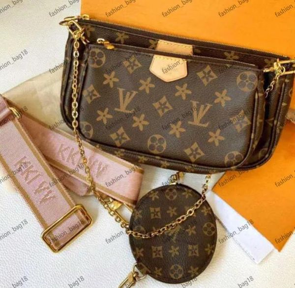 

lady clutch crossbody felicie pochette shoulder bags handbag designer bag wallets 3 in 1 women flap pouch gold chain with box dust bag