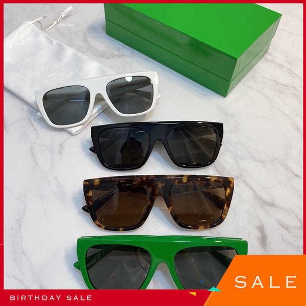 

luxury brand vintage sunglasses uv400 women b family model personalized plate box ins net red same face small bv1060 shades fashion, White;black