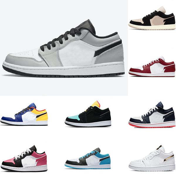 

2023 jumpman 1 low basketball shoes mens women unc 1s mocha panda shadow wolf grey court purple sier paris bred toe spruce aura laser traine