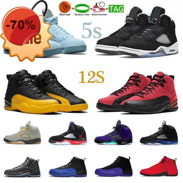 

sandals jumpman men basketball shoes 5s bluebird oreo 12s flu game twist stone blue 5 12 alternate grape mens trainers outdoor sports sneake, Black