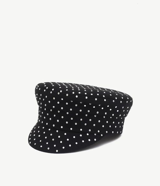 

berets arrival autumn crystalembellished sboy caps winter wool 230215, Blue;gray