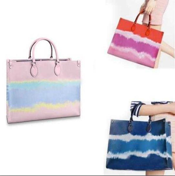 

totes fashion onthego handbag colorful water ripple style totes high-capacity shoulder bags leisure portable messenger bag purses
