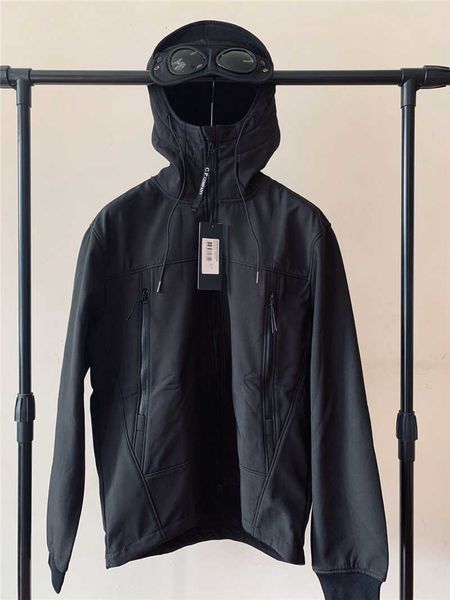 

men's hoodies sweatshirts cp hooded jackets loose windproof storm cardigan overcoat fashion company hoodie zip fleece lined coat 2023 s, Black