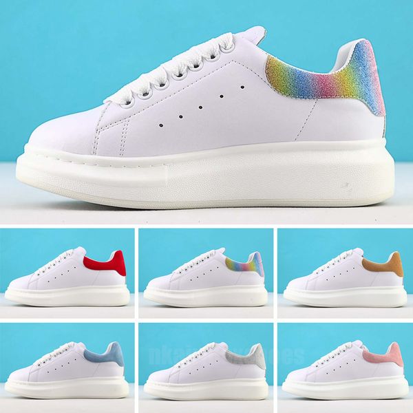 

casual shoes espadrilles men women flats platform sneak designer oversized white leather luxury velvet suede womens lace up, Black