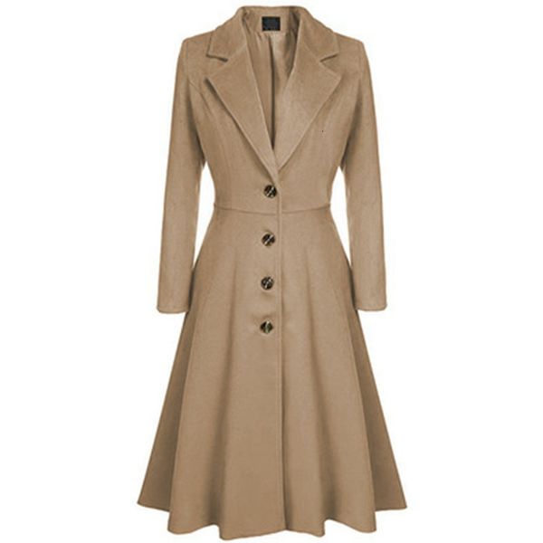 

womens trench coats fashion autumn womens beautiful style coat slim casual chic loose elegant vintage long sleeve office coat 230216, Tan;black