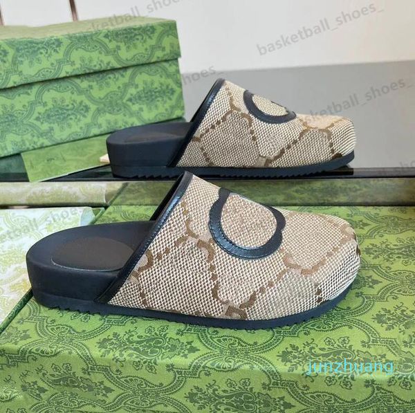 

mens womens cosy comfort clog sandals women men flat 2424 leather mules slippers fashion plush slides size 35-45 designer, Black