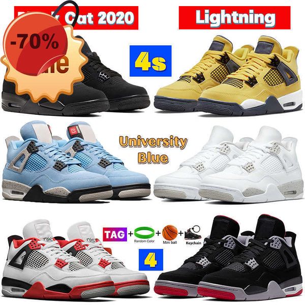 

sandals 4 4s designer basketball shoes university blue black cat white oreo men sneakers tour yellow bred fire red shimmer pure money metall