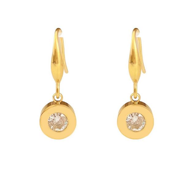 

luxury jewelry for women charm designer earrings birthday present trendy valentine s day hook ohrringe teen girls love colorful crystal mens, Golden