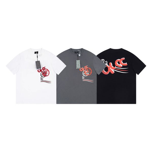

summer mens women designer t shirt loose tees fashion brands man s casual shirt luxurys clothing street shorts sleeve tshirts couple's, White;black