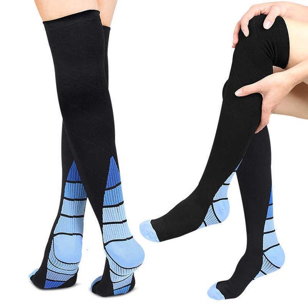 

leggings for women nylon leg exercise outdoor cycling socks compression high length tidal running pressure, Black;white