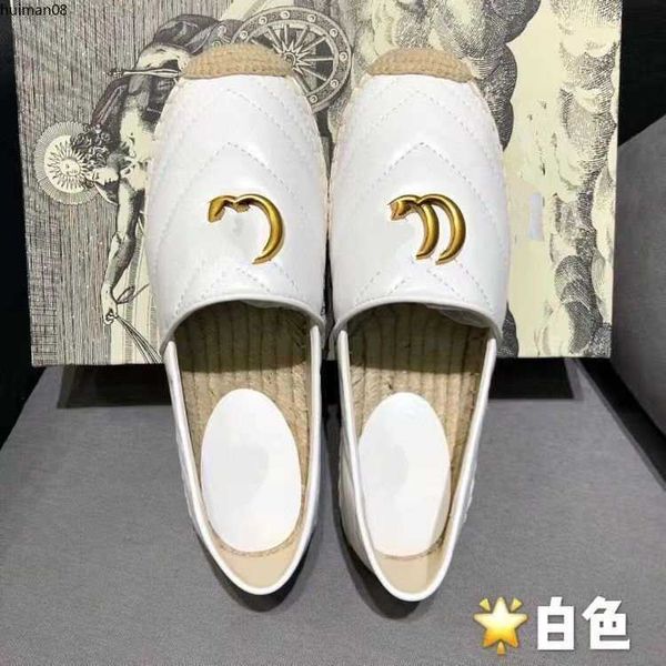 

new luxury brand design goat leather woman espadrilles classical slip on loafers comfortable flat fish, Red;white