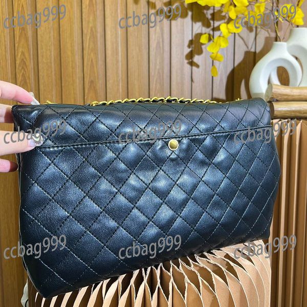 

trend large capacity flap women shoulder bag leather quilted hardware classic shopping travel purses designer woman handbags crossbody porta