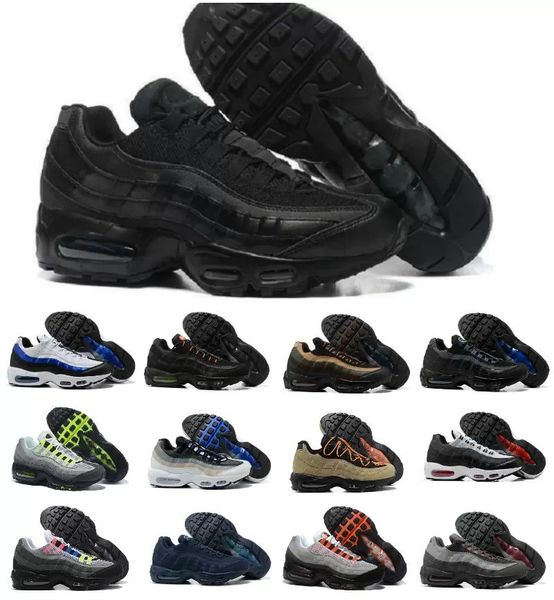 

2023 og mens running shoes 95 greedy chaussures 95s neon triple black white khaki total orange grape safari designer men sports trainers sne