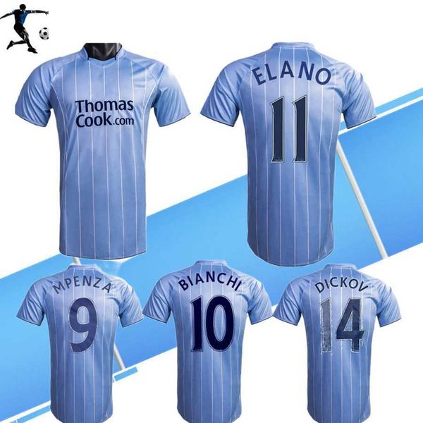 

2007 2008 elano vassell hamann mpenza retro soccer jersey 06 07 city ireland dunne petrov sun jihai sturridge man classic vintage home, Black;yellow