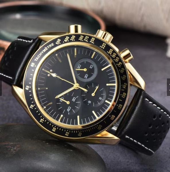 

2023 high-quality modern timing quartz european men's watch manufacturers wholesale, Slivery;brown