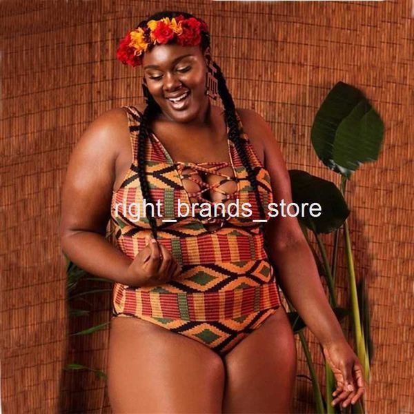 

women's swimwear plus size swimwear women one piece swimsuit female african large big swim bathing suit obese woman print brazilian mon, White;black