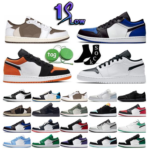 

1 low 1 mens basketball shoes ts x sail black phantom mocha fragment unc light smoke grey gym red all star bred chicago usa men women traine