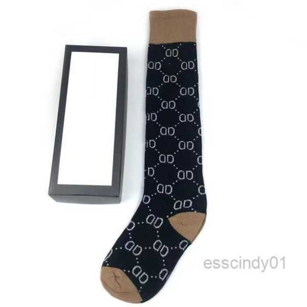 

luxury stocking designer mens womens socks wool stockings senior streets comfortable knee leg sock with boxxvmiboh0, Black