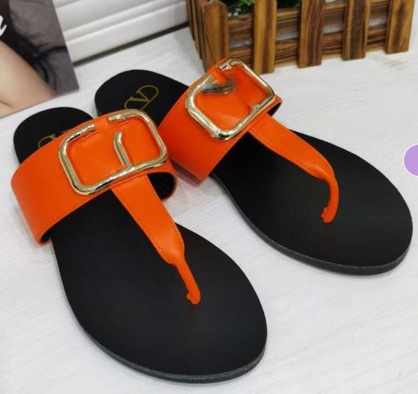 

67 classic designer brand ladies flat slippers premium women sandals casual handmade summer sandal fashion shoes sizes 36-42, Black