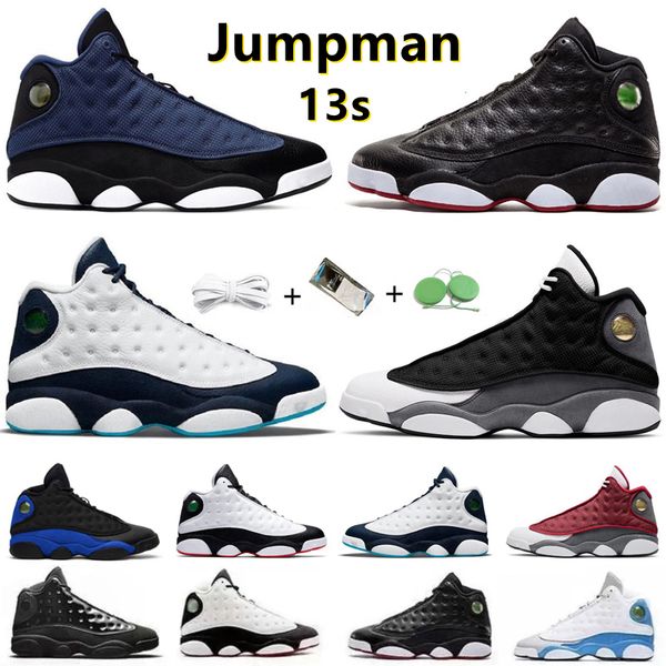 

jumpman 13 13s mens basketball shoes playoffs french brave university blue black flint cat obsidian court purple flint chicago bred men trai