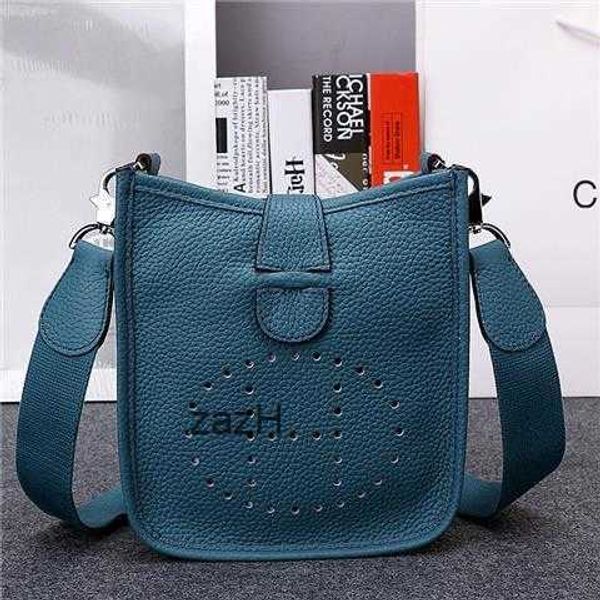 

high-end herme bags shoulder 2023 evelynes phone tote bag mobile leather women's mini light luxury messenger super evelyn vcpl