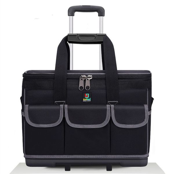 

suitcases 1720 inch waterproof trolley case 2 wheels shoulder messenger bag travel handbag storage box toolkit luggage suitcase toolbox 2302