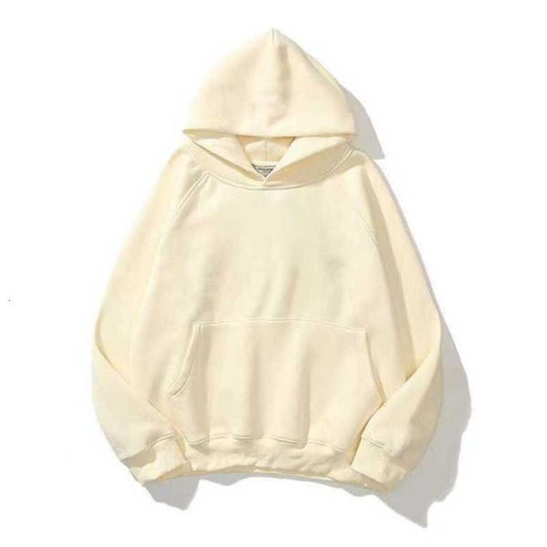 

designer men's hoodies sweatshirts solid color street sweater men track essential sweat suit coats high street loose fashion casual hoo, Black