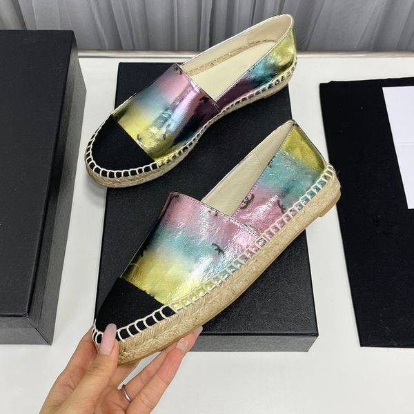 

womens platform heels dress shoes flat ballet loafers fishermans shoes with printed rubber sole slip-on casual shoe luxurys sandals slippers, Black