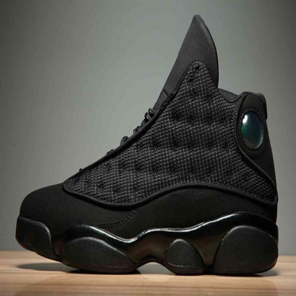 

high qaulity 13s og black cat shoes 3m reflect for big kids women men sports training sneakers blackcat2759, Black;red