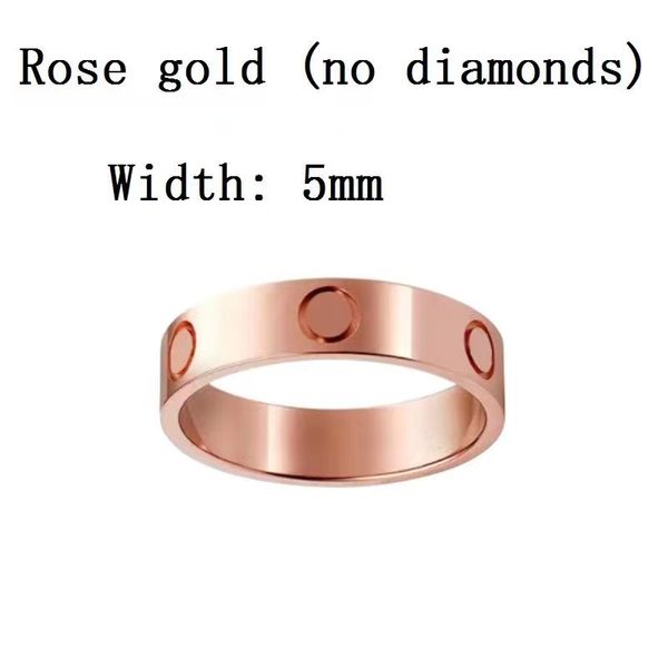 5mm rose or pas de diamant