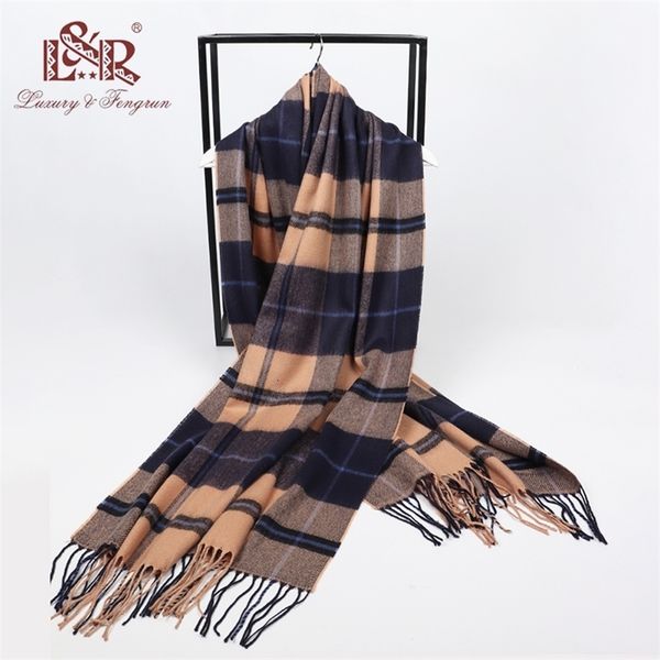 

scarves winter men plaid scarf cashmere scarves for women echarpe foulard femme long wool pashmina sjaal shawls business scarf 230215, Blue;gray