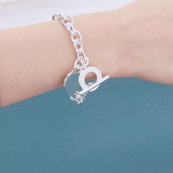 

love silver chain bracelet for women designer bracelets plated silver fashion jewelry linkb, Golden;silver