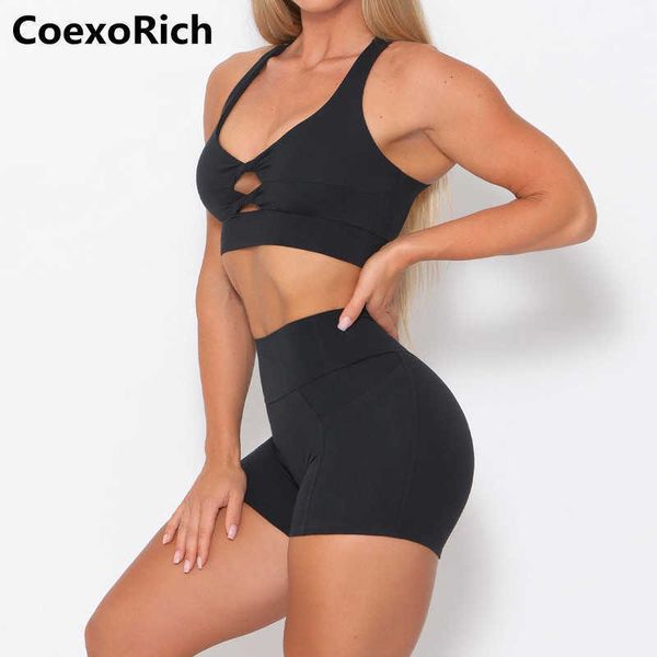 

nxy yoga outfits 2022 soprtswear women clothing fitness suit sport bra crop tank high waist shorts running tights workout clothes 220523, White