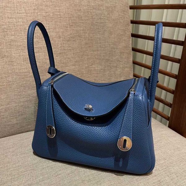 

designer herme lindi bags online outlet mini hand-stitched hand-held crossbody cowhide honey thread classic milk shake white women's le