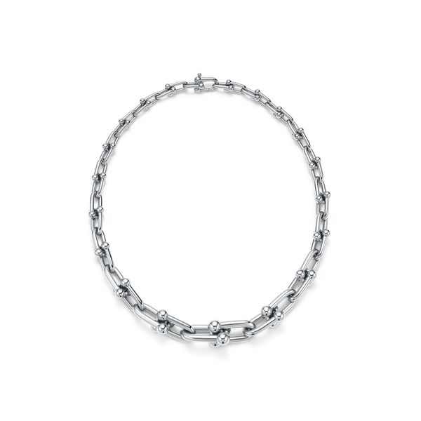 

18k gold choker design chain necklace for woman necklaces exquisite jewelry supply linkb, Golden;silver