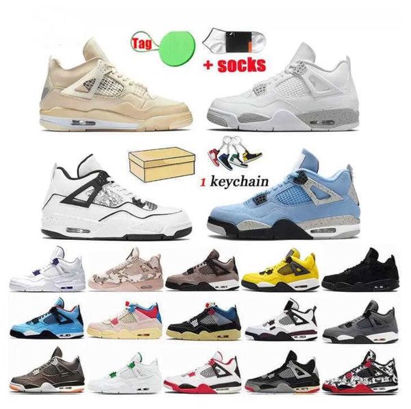

4 jumpman 4s og mens basketball shoes military black university canvas sail oreo thunder white cement black cat bred sports women sports sho