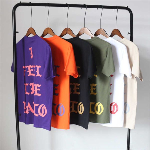 

men's t-shirts pablo concert new york london los angeles i feel like paul white black camel army green purple orange cotton t-shirt l23