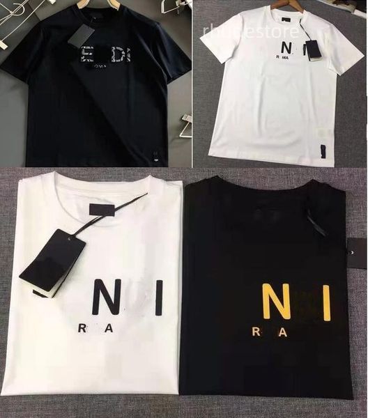 

summer mens designer t shirt casual man womens loose tees with letters print short sleeves sell luxury men hip hop clothes, Black;brown