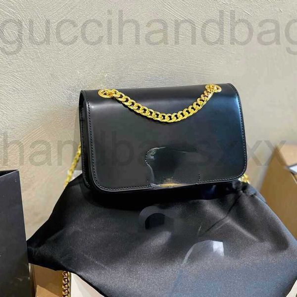 

new small square bag chain pure leather cow single underarm shoulder