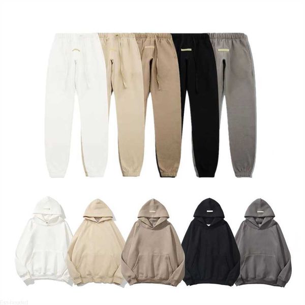 

ess designer hoodie pants mens womens plush thickening classic sweatshirts fashion comfortable hoodies coat multicolor movement couples kzwx, Black