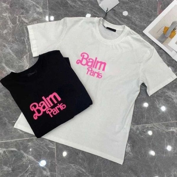 

balm women's plus size tees t shirts designer shirts large letter print luxury t-shirts round neck short sleeve summer hoodie men women, White