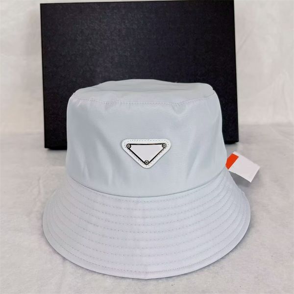 

fashion luxury cap designer bucket hats for men dressy creative triangle logo casquette travel climbing picnic re nylon triangle simple wome, Blue;gray