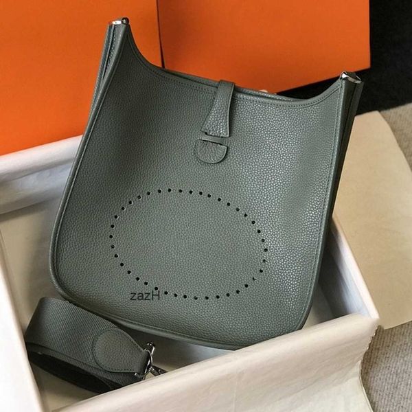 

women's evelynes genuine crossbody leather herme bags shoulder 2023 tote one bag fashion litchi tote evelyn 46jl