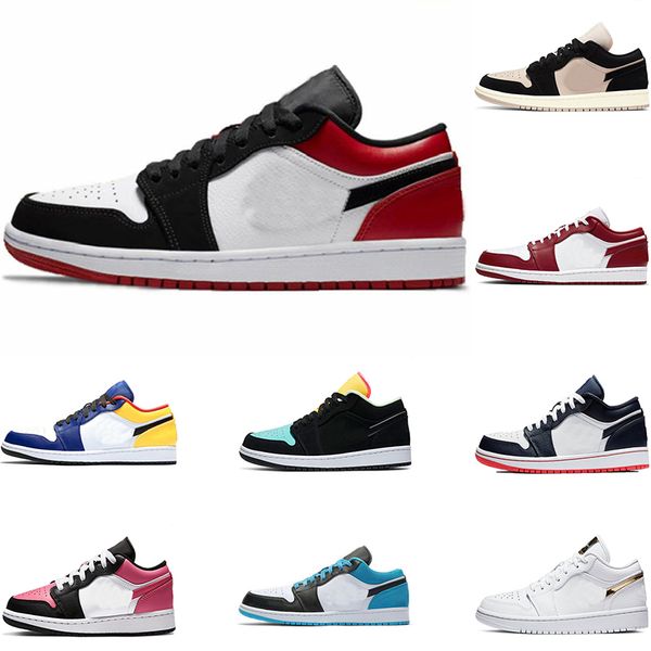 

2023 jumpman 1 low basketball shoes mocha 1s lows sneakers crater black grey bred toe panda team red mens sneaker trainers outdoor walking s