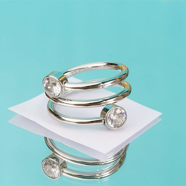

band rings steel color retention 18k gold designer ring for lover women ring linkb, Silver