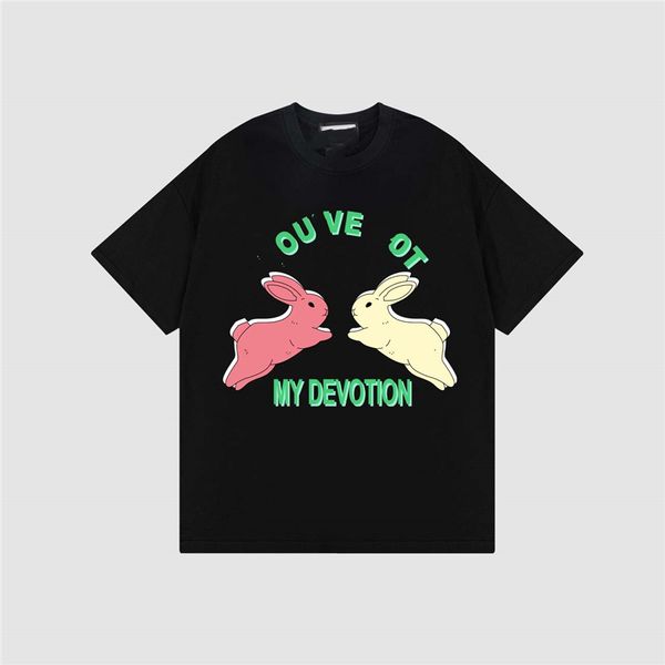 

men's t-shirt- 2023 fashion design ggity men's t-shirts womencotton wrinkle proof printed letter logo casual couple clothing 017-0, White;black