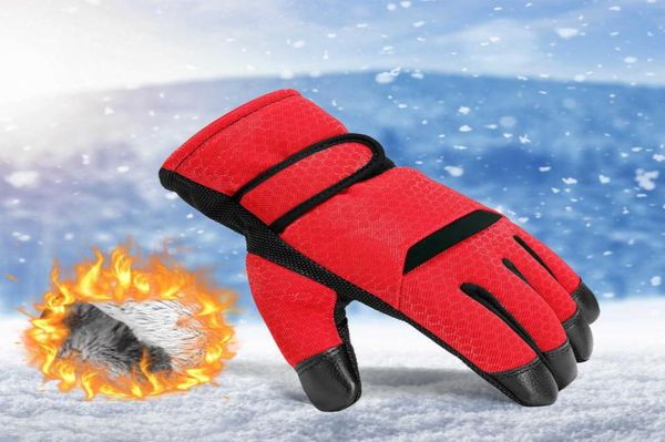 

ski gloves outdoor warm winter mountain snowboard men women cold snow ing mittens waterproof snowmobile l2210172933037