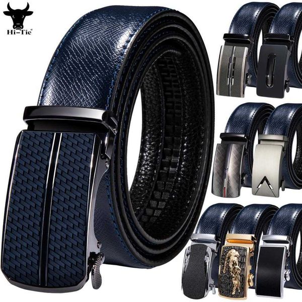 

belts brand mens belts blue cow leather automatic buckles ratchet waistband belt for men dress jeans suit trousers gift j230216, Black;brown
