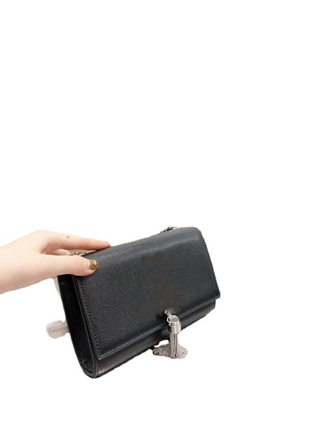

classic yy fashion women's bag designer bag cross-arm handbag bill of lading shoulder wallet chain gold and silver tassels fashion vers