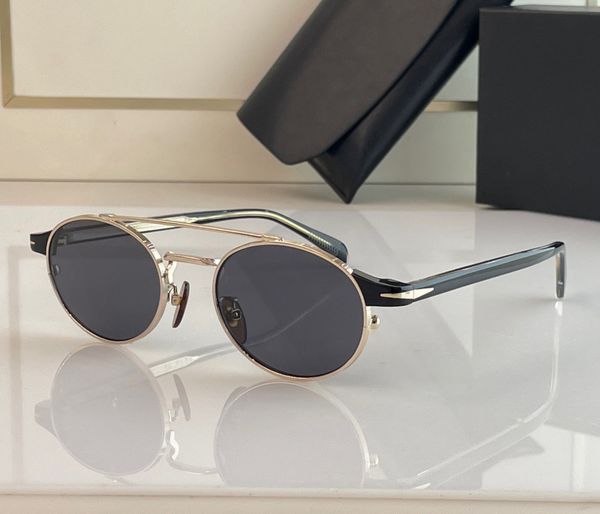 

fashion designer 1042 mens women sunglasses classic oval shape metal glasses outdoor star same trendy versatile style anti-ultraviolet prote, White;black